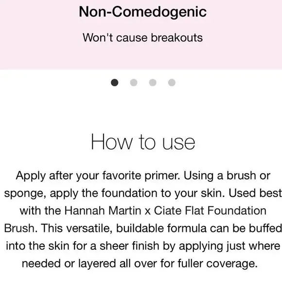 Ciate Extraordinary Foundation 
Color 110Y Buff - Light with cool undertones New - Picture 10 of 12